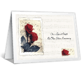 Silver Anniversary milestone anniversary printable cards