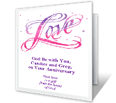 True Love is a Gift happy anniversary printable cards