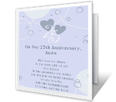 25 Years Together milestone anniversary printable cards