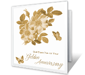 Golden Anniversary Blessing milestone anniversary printable cards