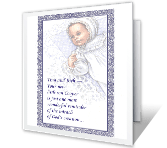 For Baby Boy baptism printable cards