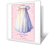 Baby Girl baptism printable cards
