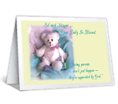 Heaven-sent Parents congratulations on baby printable cards