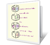 Baby On the Way baby shower printable cards