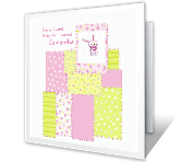 Welcome, Little Girl congratulations on baby printable cards