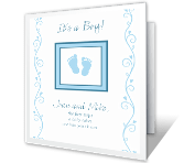 Precious Baby Boy Moments congratulations on baby printable cards