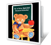 Special Second-Grader back to school printable cards