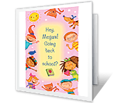 School Is Cool back to school printable cards