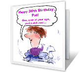 You're Still Cool 30th birthday printable cards