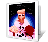 Your Party Nose happy birthday printable cards