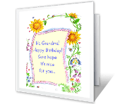 You're Loved, Grandma happy birthday printable cards