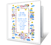 The Birthday Girl happy birthday printable cards