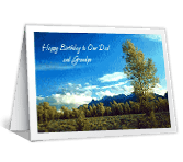 Our Dad and Grandpa happy birthday printable cards