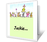 We All Joined Together happy birthday printable cards