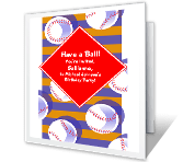 Have a Ball! happy birthday printable cards