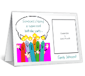 Super-Cool Party<br>Add-a-Photo happy birthday printable cards