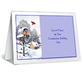 Christmastime Birthday holiday birthday printable cards