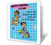 Coolest Friend happy birthday printable cards