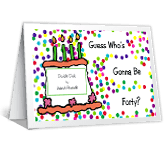 Guess Who's...?<br>Add-a-Photo 40th birthday printable cards