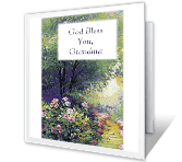 God Bless You, Grandma happy birthday printable cards