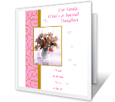 Wonderful Daughter happy birthday printable cards