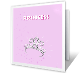 Princess happy birthday printable cards