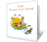 Enjoy Yourself Today happy birthday printable cards