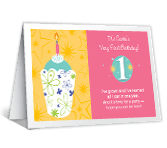 Baby Girl's 1st Birthday 1st birthday printable cards