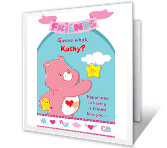 Happiness Is a Friend Like You happy birthday printable cards