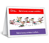 Behind Every Success congratulations printable cards