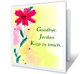 You'll Be Missed good luck printable cards