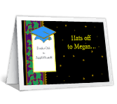 Hats Off<br>Add-a-Photo graduation printable cards