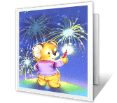 Sparkling with Fun 4th of july printable cards