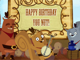 The Squirrel's Nuts (Fun Birthday Song) happy birthday ecards