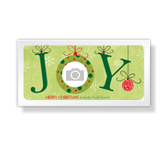 JOY<br>4 x 8 photo card christmas printable cards