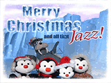 Musical Penguin Extravaganza christmas ecards