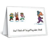 Getting Older over the hill birthday printable cards