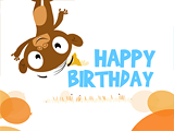 Birthday Monkey Surprise happy birthday ecards