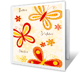 Happier Days happy birthday printable cards