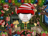 Talking Elf (Add-a-Photo) christmas ecards