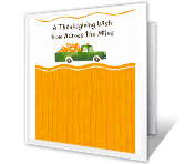 Harvest of Happiness thanksgiving printable cards