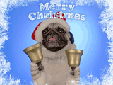 Doggy Carol of the Bells christmas ecards