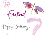 Glad We're Friends<br>Kathy Davis happy birthday ecards