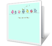 Song in Your Heart happy birthday printable cards