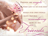 Friends are Angels everyday friend ecards