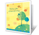 Birthday Reflection happy birthday printable cards