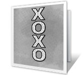 XOXO everyday dating and love printable cards