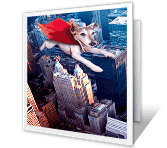 You're my Hero saying thanks printable cards