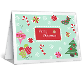Candy Cane Wishes christmas printable cards