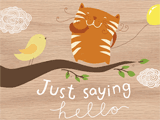 Just Hello<br>(Postcard) saying hi ecards